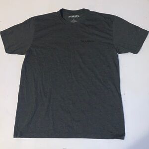Simms Charcoal Gray T-shirt Size Medium Fishing
